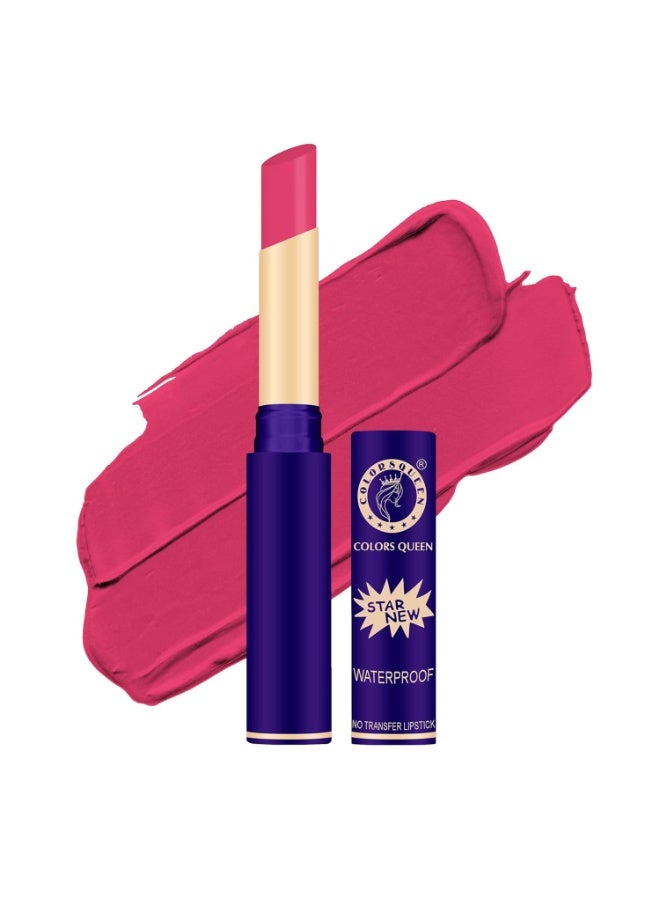 Colors Queen Queen Lips Matte Lipstick 2.4 g | Long Lasting Lipstick Waterproof Highly Pigmented with Smooth Application | Smudge Proof Lipstick for Women (19 - Rani) - Image 1